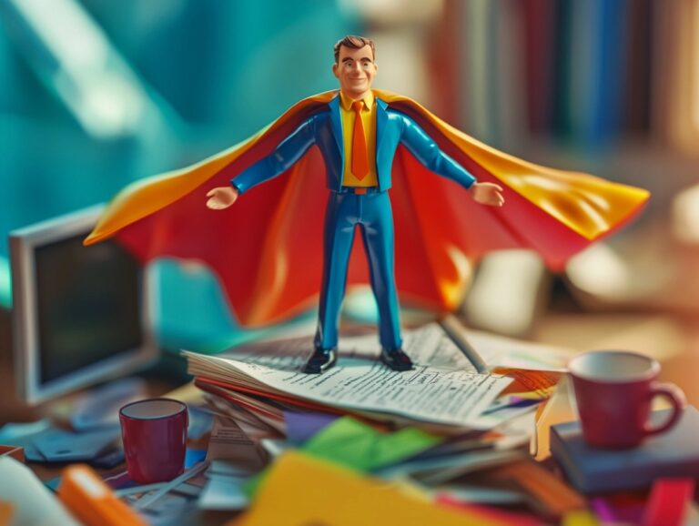 superhero toy worker