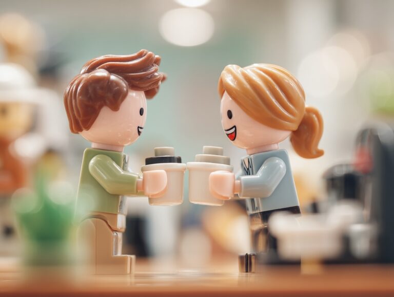 Toys as friends at work