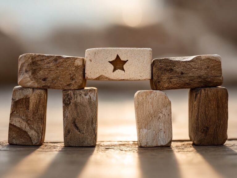 blocks building a bridge