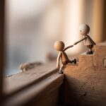 toys helping each other