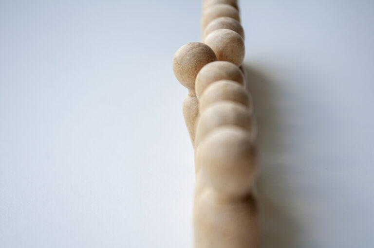 A wooden peg stood out to speak out, representing courage
